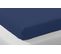 Lot De 2 Drap Housse Coton Biologique Bleu Marine - 140x200