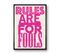 Typo - Signature Poster - Rules_2 - 40x60 Cm