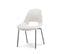 Lot De 4 Chaises De Salle à Manger En Tissu Beige Lucas Aspect Bouclette