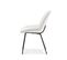 Lot De 4 Chaises De Salle à Manger En Tissu Beige Lucas Aspect Bouclette