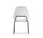 Lot De 4 Chaises De Salle à Manger En Tissu Beige Lucas Aspect Bouclette