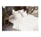 Pack Double Gaze De Coton Housse De Couette 260 X 240 Cm + 2 Taies D'oreiller 60 X 60 Blanc Blanc