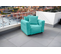 Fauteuil Salon De Jardin Modulable 90x75x65cm Bleu