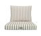 Coussins Pour Salon De Jardin Déhoussable 60x60cm Rayure Beige