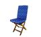 Lot De 4 Coussins Pour Chaises Motif Nautique Bleu 95 X 40 Cm