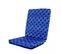 Lot De 4 Coussins Pour Chaises Motif Nautique Bleu 95 X 40 Cm