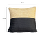 Housse De Coussin Effet Raphia - Carré - 45x45cm - Beige Et Noir