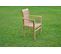 Lot De 2 Chaises Teck Empilables Kursi