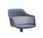 Chaise Design Avec Accoudoirs Bleu Foncé Anais