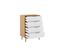 Fyn - Commode Scandinave Pieds Finition Rose Gold