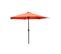 Parasol Droit Rond LED Diamètre 2,66 M Terracotta Amalfi