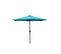 Parasol Droit Rond LED Diamètre 2,66 M Bleu Amalfi