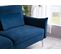 Canapé Design Convertible 3 Places En Velours Bleu Betty