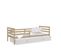 Lit Enfant Milo 90x190 Pin - Blanc Livré Avec Sommiers, Tiroir Et Matelas En Mousse De 7cm