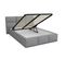 Lit Coffre Denver 140x190 - Sommier Inclus Gris Clair