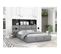 Lit Coffre Denver 160x200 - Sommier Inclus Gris Clair