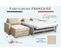 Canapé D'angle Convertible 14 Cm Lys 260x160 Cm Beige - Fab. En France