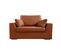 Fauteuil Xl Tressin 145 Cm Fixe Tissu Coton Terracotta - 100% Déhoussable - Fab. France