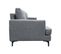 Canapé 3 Pl Wimy 167 Cm Fixe Tissu Grey - 100% Déhoussable - Fab. France