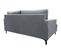 Canapé 3 Pl Wimy 167 Cm Fixe Tissu Grey - 100% Déhoussable - Fab. France