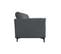 Canapé 3 Pl Ouessant 180 Cm Fixe Tissu Anthracite - 100% Déhoussable - Fab. France