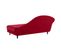 Méridienne Droite Alba 195 Cm Velours Rouge - 100% Déhoussable - Fab. France