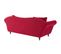 Canapé 3 Pl Alba 238 Cm Velours Rouge - 100% Déhoussable - Fab. France