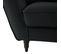 Fauteuil Xl Alba 130 Cm Velours Noir - 100% Déhoussable - Fab. France