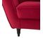 Fauteuil Xl Alba 130 Cm Velours Rouge - 100% Déhoussable - Fab. France