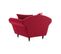 Fauteuil Xl Alba 130 Cm Velours Rouge - 100% Déhoussable - Fab. France