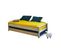 Pack Lit Empilable Avec Matelas Poka   Bois 90x200 Cm