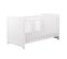 Pack Lit Bébé Avec Matelas Mona   Blanc 70x140 Cm