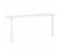 Pack Lit Mezzanine 2 Places Avec Bureau Et Matelas Ali   Blanc 140x190 Cm