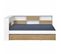 Pack Lit Cosy Avec Matelas Play   Blanc Et Bois 90x190 Cm