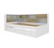 Pack Lit Cosy Avec Matelas Play   Blanc Et Bois 90x190 Cm