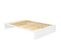 Pack Lit Avec Matelas Mousse Gaston Blanc 160x200 Cm