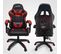 Pack Bureau Et Fauteuil Gamer - Largeur 1m20 - Design Unique "tête De Mort" Rouge Et Blanc