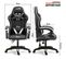 Pack Bureau Desk120z-white et Fauteuil Ultimate-bk-ice - Finition Blanche - 1m20 - Style Carbone