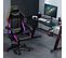 Pack Bureau Desk120z-led Et Fauteuil 700-led-darkside - 1m20 - Retro Éclairage Led Rgb