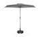 Parasol De Balcon Ø250cm  – Calvi – Demi-parasol Droit. Mât Central En Aluminium Avec Manivelle