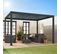 Pergola Bioclimatique Gris Anthracite – Triomphe – 3x4m. Aluminium. à Lames Orientables