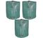 3 Sacs De Jardin Pliable Xxl - 272l En Pp Robuste Avec Cerclage