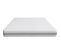 Lit Enzo 140x190 En Tissu Gris Clair + Matelas Mousse Clean Confort 19cm