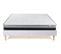 Lit Dina En Tissu Gris Clair 160x200cm + Matelas Mousse Accueil Mémoire De Forme Memo Luxe 25cm