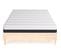 Ensemble Matelas 140x190 Ressorts Ensachés Hygiospring 19cm + Lit Paco Effet Chêne