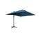 Parasol Déporté Solaire LED Rectangulaire 3x4m Haut De Gamme - Luce Bleu Canard - Parasol Excentré