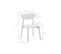 Lot De 4 Chaises - Arty - Scandinaves Et Vintage. Assise Et Dossier Gris Foncé. Pieds En Acier