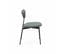 Lot De 2 Chaises - Arty - Scandinaves Et Vintage. Assise Et Dossier Vert. Pieds En Acier