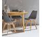 Lot De 6 Chaises Scandinaves. Pieds Bois De Hêtre. Chaises 1 Place. Gris