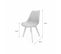 Lot De 6 Chaises Scandinaves. Pieds Bois De Hêtre. Chaises 1 Place. Blancs